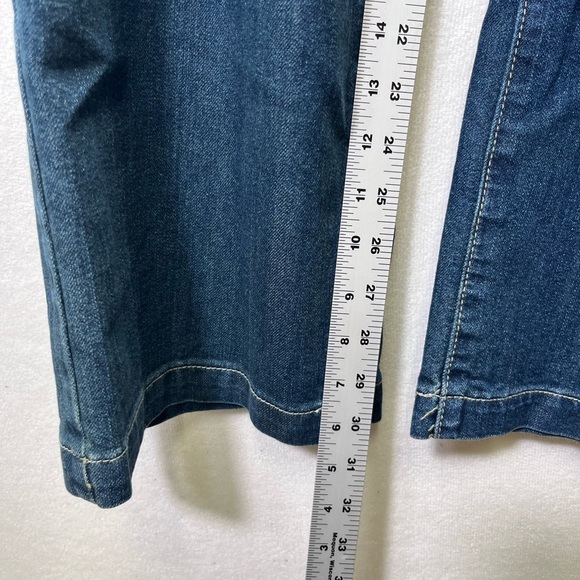CJ Banks Straight Leg Flap Pocket Jeans Womens 24w Plus size Stretch Denim 2260 - Picture 6 of 10
